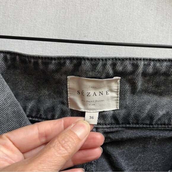 Sezane High-Waisted Trouser Denim Jeans Sz 36/ 30” waist - Picture 7 of 13